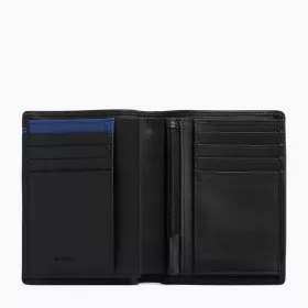 Portefeuille Vertical Moyen Modèle Zippé 2 Volets Martin En Cuir Lisse De Le Tanneur