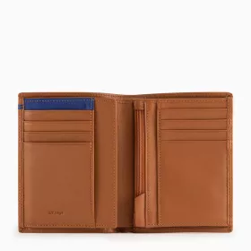 Portefeuille Vertical Moyen Modèle Zippé 2 Volets Martin En Cuir Lisse De Le Tanneur