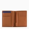 Portefeuille Vertical Moyen Modèle Zippé 2 Volets Martin En Cuir Lisse De Le Tanneur