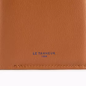 Portefeuille Vertical Moyen Modèle Zippé 2 Volets Martin En Cuir Lisse De Le Tanneur