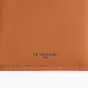 Grand Portefeuille Vertical Zippé 2 Volets Martin En Cuir Lisse De Le Tanneur