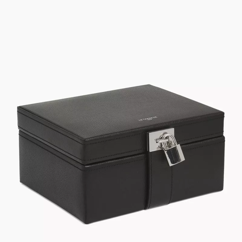 le tanneur - petite boite à bijoux en cuir le tanneur - petite boite à bijoux en cuir