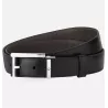 montblanc - ceinture réversible de 30 mm en cuir noir/marron