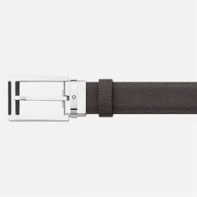montblanc - ceinture réversible de 30 mm en cuir noir/marron