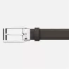 montblanc - ceinture réversible de 30 mm en cuir noir/marron