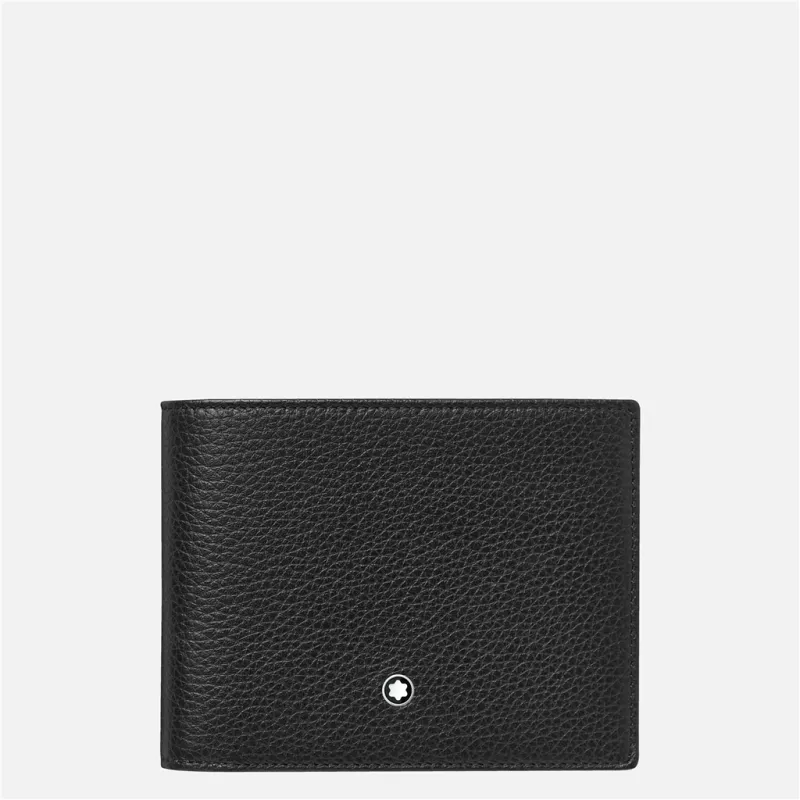 montblanc - portefeuille 11cc à poche ajourée meisterstück soft grain