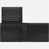 montblanc - portefeuille 11cc à poche ajourée meisterstück soft grain