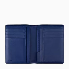 Portefeuille Vertical Poche Monnaie Zippée Augustin En Cuir Grainé De Le Tanneur