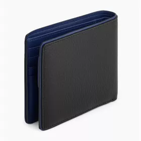 Le Tanneur - portefeuille horizontal poche monnaie à rabat augustin en cuir grainé