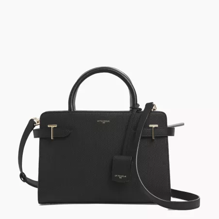 Le Tanneur - sac à main moyen modèle emilie en cuir monogramme