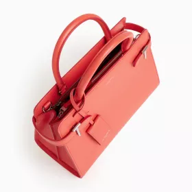 Le Tanneur - sac à main moyen modèle emilie en cuir monogramme