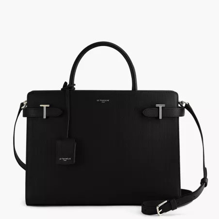 Grand Sac À Main Emilie En Cuir Signature T De Le Tanneur