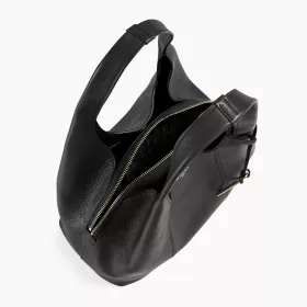 Le Tanneur - sac porté épaule moyen modèle juliette en cuir grainé