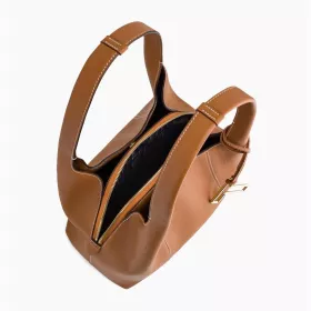 Le Tanneur - sac porté épaule moyen modèle juliette en cuir grainé
