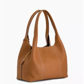 Le Tanneur - sac porté épaule moyen modèle juliette en cuir grainé