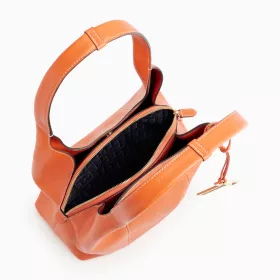 Le Tanneur - sac porté épaule moyen modèle juliette en cuir grainé