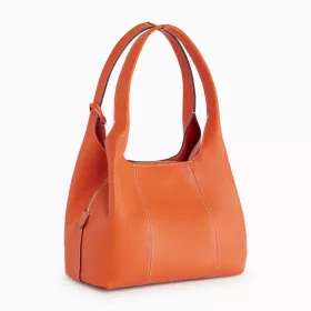 Le Tanneur - sac porté épaule moyen modèle juliette en cuir grainé