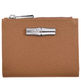longchamp - portefeuille compact roseau