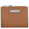 longchamp - portefeuille compact roseau