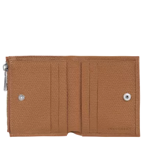 longchamp - portefeuille compact roseau