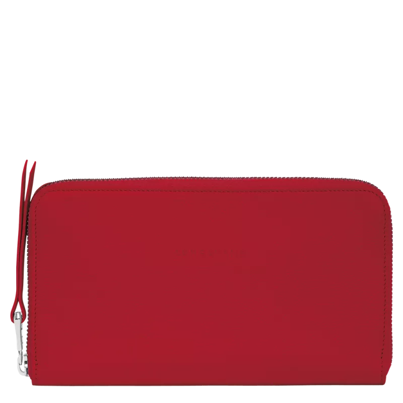 longchamp - portefeuille long zippé le foulonné longchamp - portefeuille long zippé le foulonné