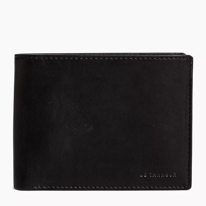 Portefeuille Horizontal Moyen Modèle 2 Volets Gary En Cuir Huilé De Le Tanneur Portefeuille Horizontal Moyen Modèle 2 Volets Gary En Cuir Huilé De Le Tanneur