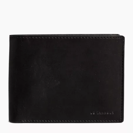 Portefeuille Horizontal Moyen Modèle 2 Volets Gary En Cuir Huilé De Le Tanneur