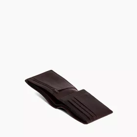 Portefeuille Horizontal Moyen Modèle 2 Volets Gary En Cuir Huilé De Le Tanneur