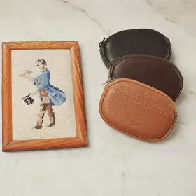 Porte Monnaie Zippé Gary En Cuir Huilé De Le Tanneur
