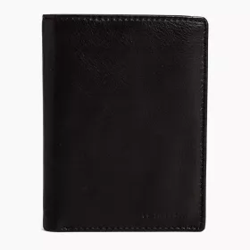 Portefeuille Vertical Zippé 2 Volets Gary En Cuir Huilé De Le Tanneur