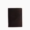 Portefeuille Vertical Zippé 2 Volets Gary En Cuir Huilé De Le Tanneur