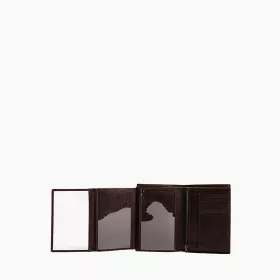 Portefeuille Vertical Zippé 2 Volets Gary En Cuir Huilé De Le Tanneur
