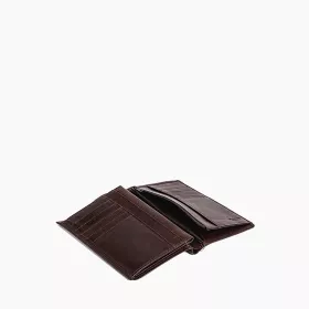 Portefeuille Vertical Zippé 2 Volets Gary En Cuir Huilé De Le Tanneur
