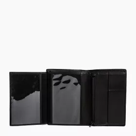 Grand Portefeuille Vertical Zippé 2 Volets Gary En Cuir Huilé De Le Tanneur
