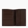 Grand Portefeuille Vertical Zippé 2 Volets Gary En Cuir Huilé De Le Tanneur