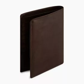 Grand Portefeuille Vertical Zippé 2 Volets Gary En Cuir Huilé De Le Tanneur