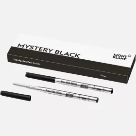 montblanc - 2 recharges de stylo bille (f) mystery black