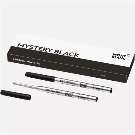 montblanc - 2 recharges de stylo bille (f) mystery black