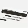 montblanc - 2 recharges de stylo bille (f) mystery black