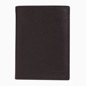 Portefeuille Moyen Modèle Zippé 2 Volets Charles En Cuir Grainé De Le Tanneur