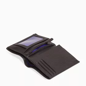 Portefeuille Moyen Modèle Zippé 2 Volets Charles En Cuir Grainé De Le Tanneur