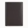 Portefeuille Moyen Modèle Zippé 2 Volets Charles En Cuir Grainé De Le Tanneur