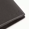 Portefeuille Moyen Modèle Zippé 2 Volets Charles En Cuir Grainé De Le Tanneur