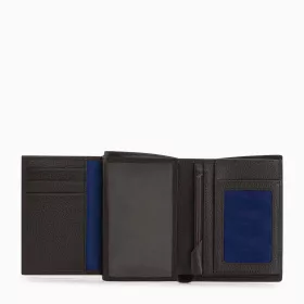 Portefeuille Moyen Modèle Zippé 2 Volets Charles En Cuir Grainé De Le Tanneur