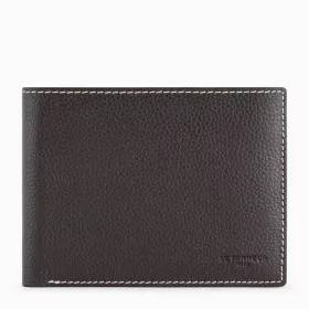 Portefeuille À Rabat 2 Volets Charles En Cuir Grainé De Le Tanneur