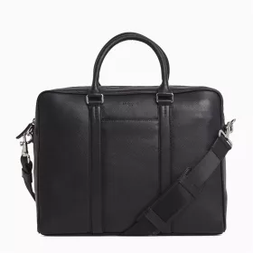 Porte Documents 14" Charles En Cuir Grainé De Le Tanneur