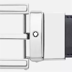 montblanc - ceinture réversible de 30 mm en cuir noir/marron