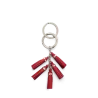 lancel - porte-clés mini pompons cuir pompon