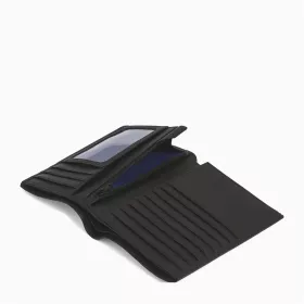 Grand Portefeuille Vertical Zippé 2 Volets Charles En Cuir Grainé De Le Tanneur