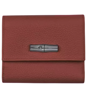 longchamp - portefeuille compact roseau essential